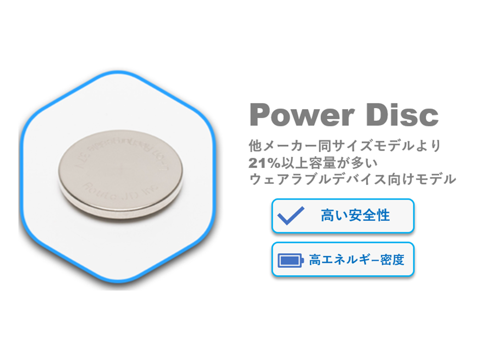 コイン型リチウムイオン二次電池 PowerDisc